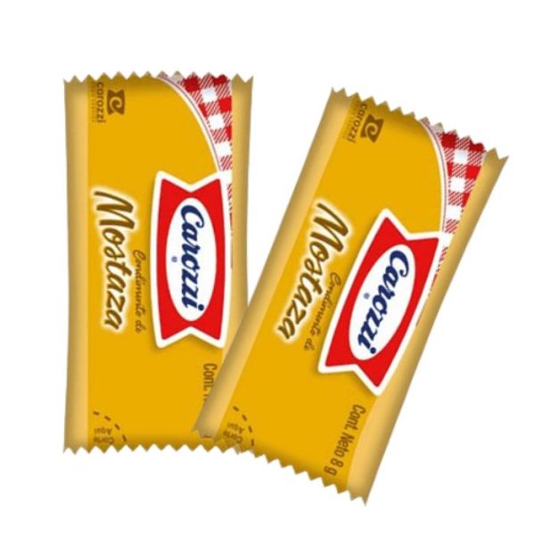 mostaza carozzi en sachet individual