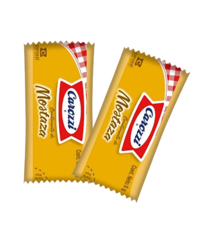mostaza carozzi en sachet individual