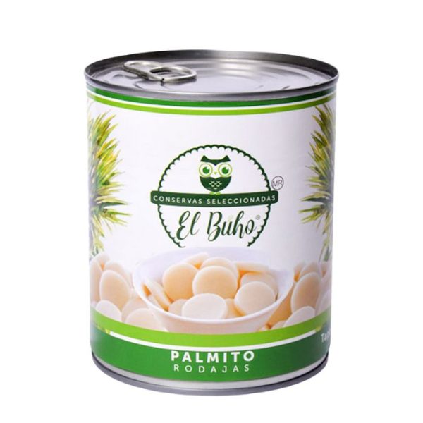 Palmito Rodajas Buho 800 gr