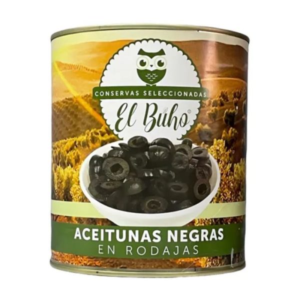 Aceituna Negra Española Rodaja 3 Kg Lata