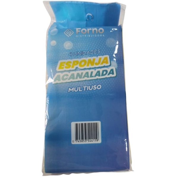 Esponja Acanalada Pack 4